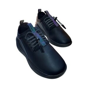 Clove Black Onyx Flash Sneakers with Purple Accents Commuter Model 7.5